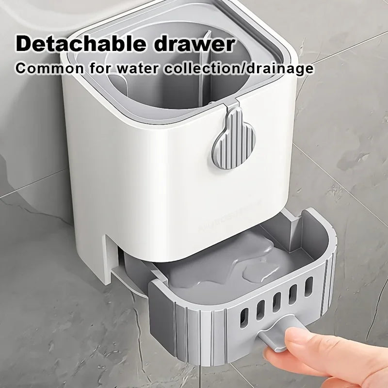 Toilet Brush Set With Holder, Wall Mounted Long Handle Toilet Brush Flexible Toilet Brush Bathroom Brush Cleaning Tools Beauty World Shop