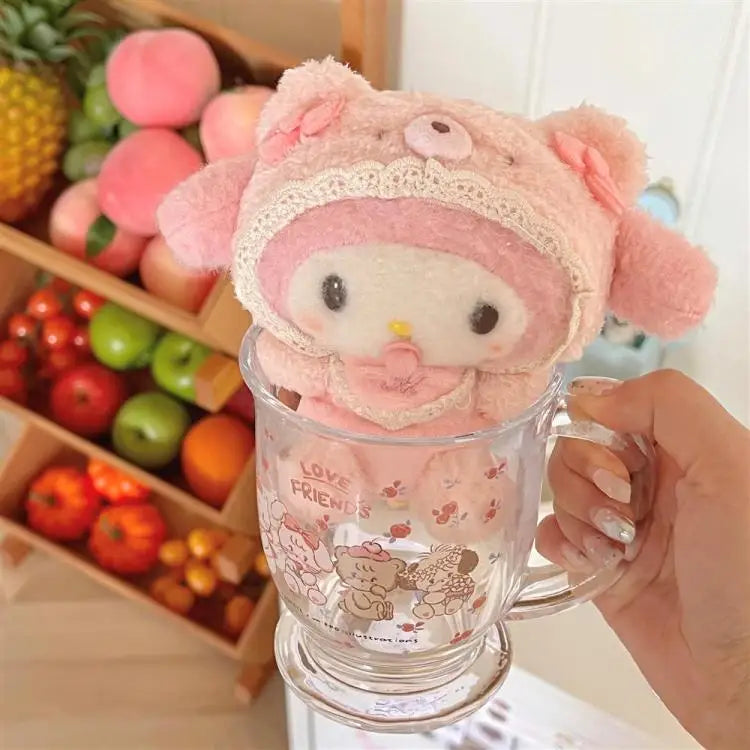 Kawai Latte Kuromi My Melody Cinnamoroll Nipple Baby 10Cm Plush Doll Pendant Ornaments Cute Gift Beauty World Shop