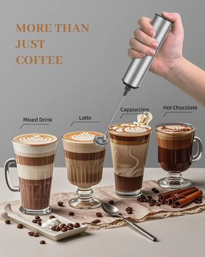2026 NEW HOT stainless steel high-speed milk frother, coffee frother multi-purpose suitable for coffee households And baking use Beauty World Shop