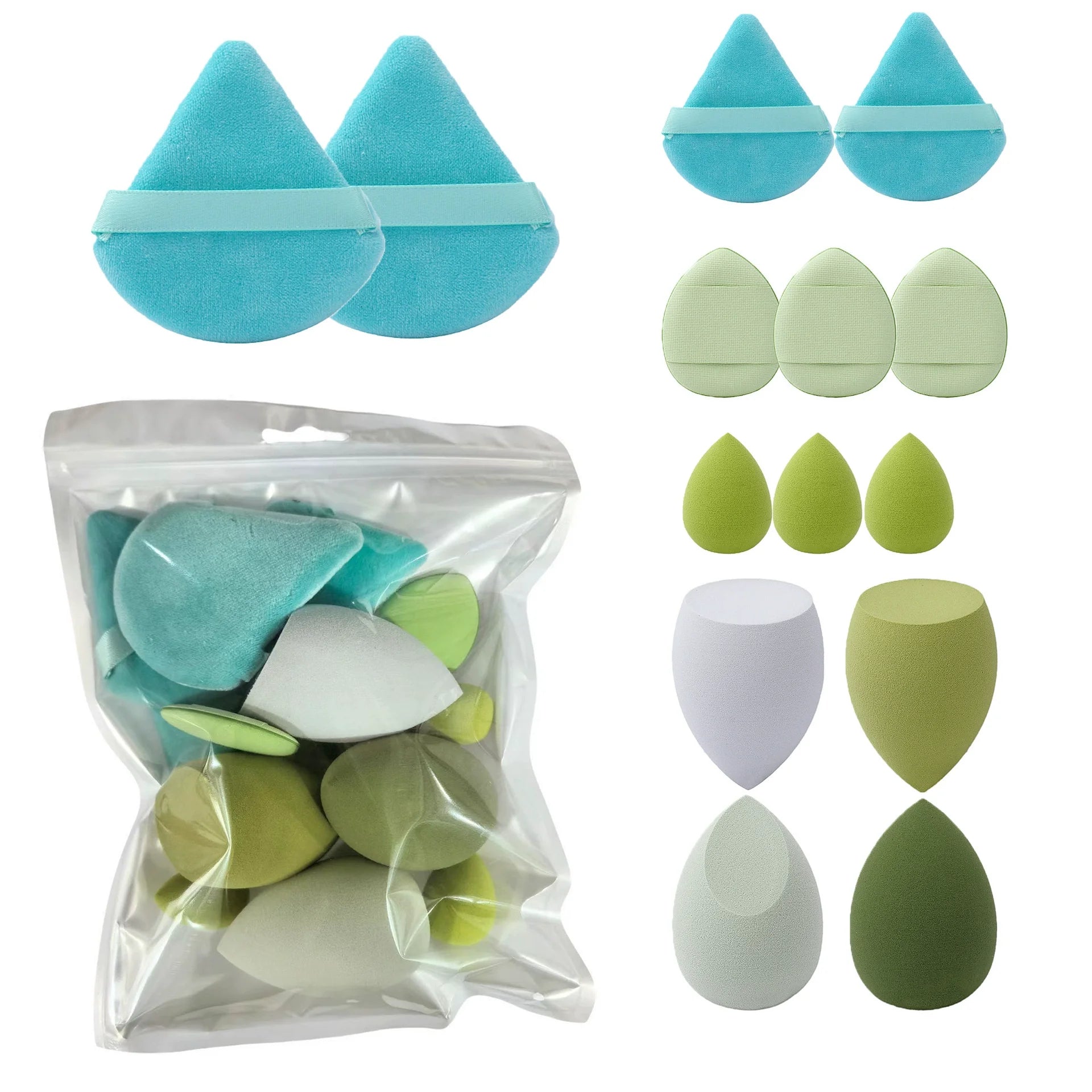 4/14Pcs Makeup Sponge Cosmetic Blender Beauty Egg Foundation Sponges Puff  Powder Puffs Make Up Accessories Women Makeup Tools Beauty World Shop