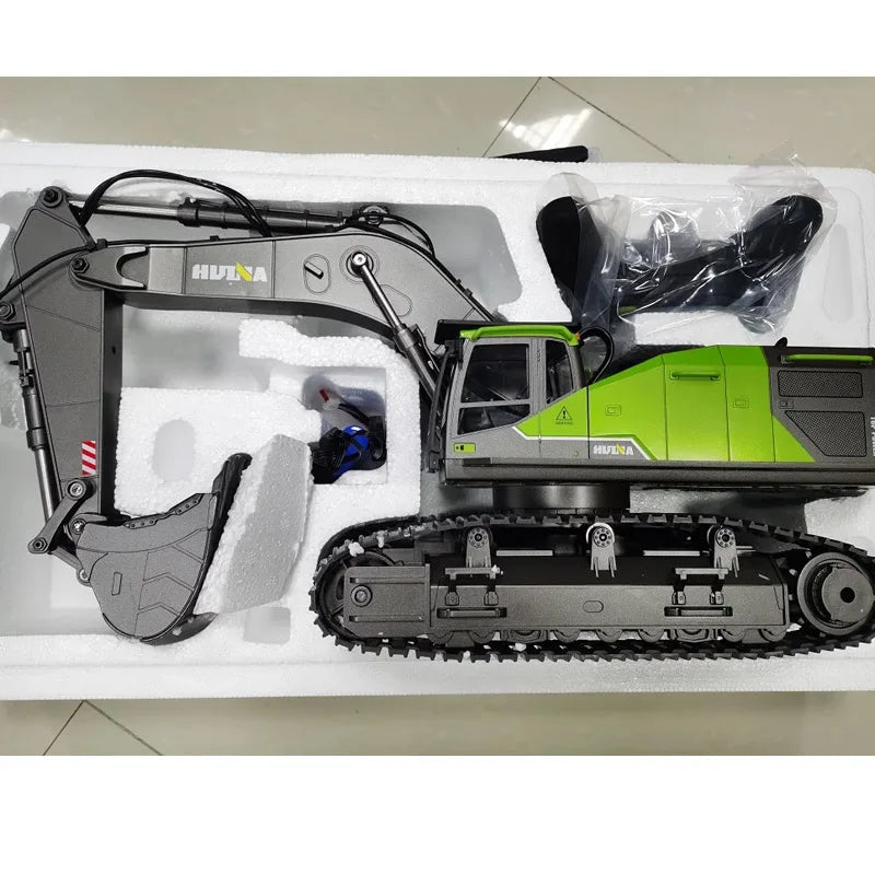 1/14 HUINA 1593 582 RC Excavator Dumper Truck crawler Alloy Tractor Loader 2.4G Radio Controlled Car Engineering toy for boy Beauty World Shop