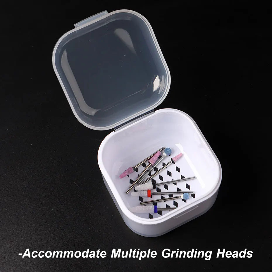 Portable Alcohol Disinfection Filter Cleaning Box Nail Art Drill Bits Grinding Head Disinfection Box Manicure Sterilization Tool Beauty World Shop