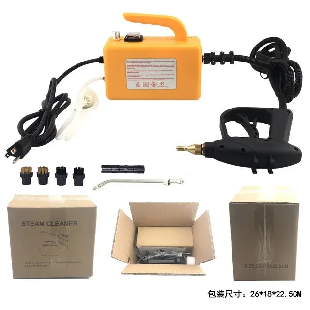 2600w220V High Temperature Steam Cleaner Portable Sterilization Pressure Jet Washer Machine for Home Car Kitchen Air Conditioner Beauty World Shop