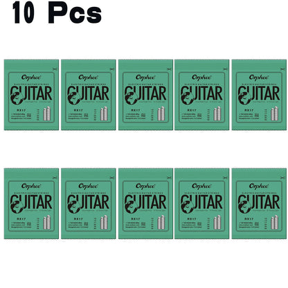 Orphee 1/5/10 Pcs Electric Guitar Strings Set RX Series Hexagonal Carbon Steel 6 String for Electric Guitar Accessories&Parts Beauty World Shop