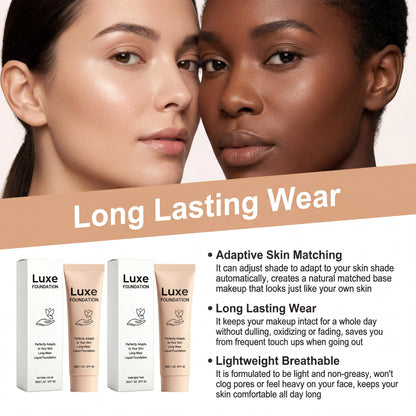SPF 50 Color Changing Foundation Self Adjusting Adapt Skin Tone Conceal Face Fine Flaws Natural Invisible Skin Pores Makeup Base Beauty World Shop