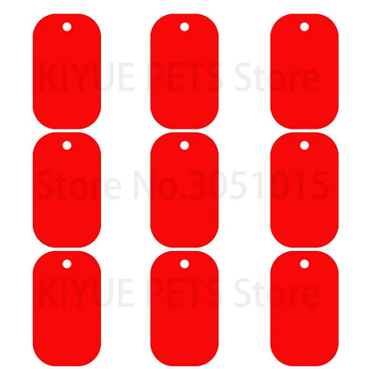 100Pcs Dog Tag Military Pet Id Tags Aluminum Name Pendant Blank Dog Tags Personalized Customized Dog Tag