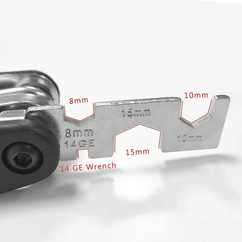 16 in 1 Portable Bicycle Repair Tools Kit Hex Wrench Nut Tire Screwdriver Motorcycle Bicycle Repair Tools Beauty World Shop