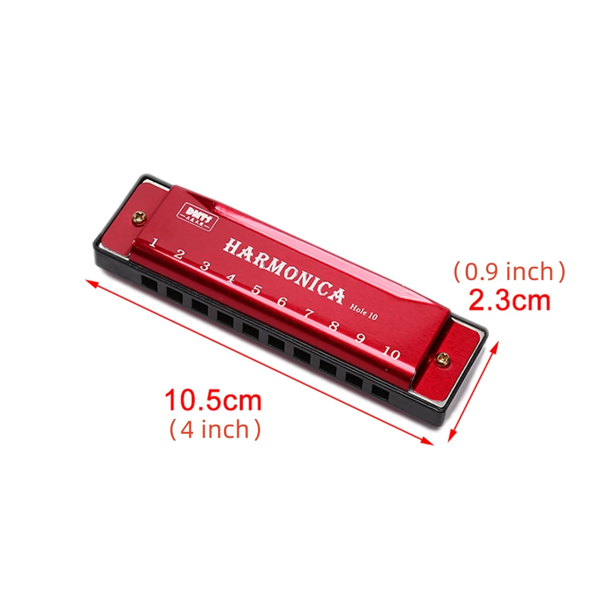 Harmonica Key of C 10 Hole Diatonic Harmonica C with Case for Beginner Students Kids Gift with Case Beauty World Shop