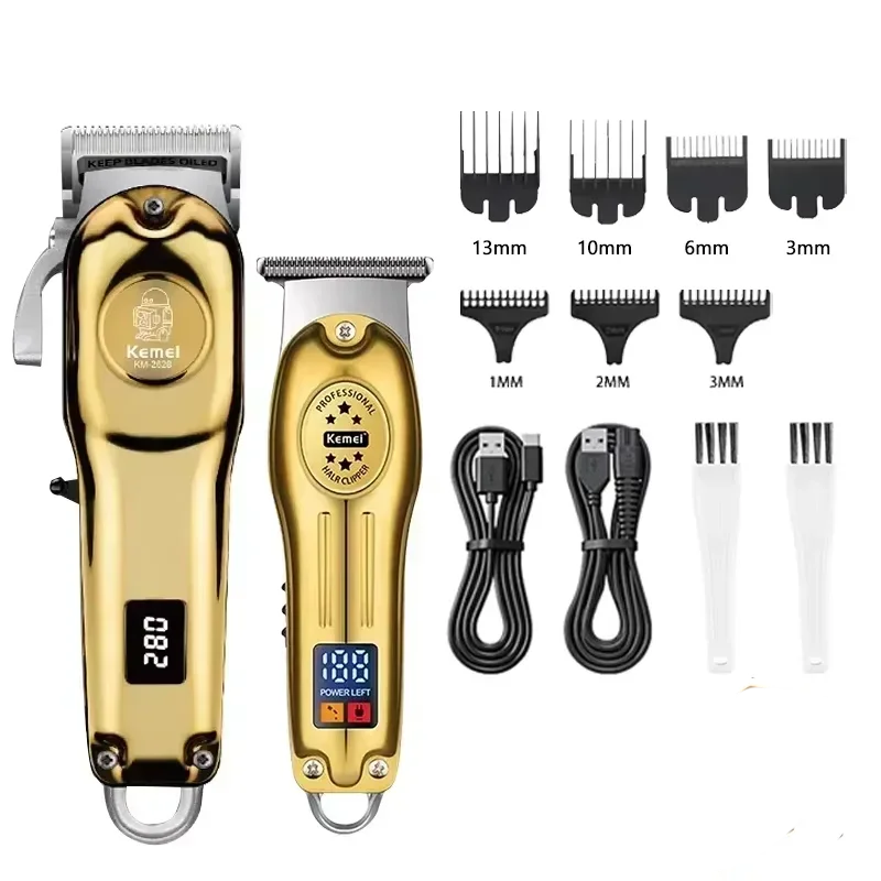Kemei Hair Clippers KM-2628 KM-678 KM-2024 Professional Electric Beard Clipper Rechargeable Men's Shaver Hair Trimmer Kit Men Beauty Trend Shop