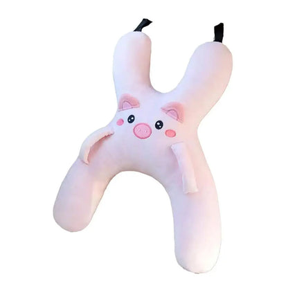 1Set Car Cute Cartoon Pillow Car Mounted Child Sleeping Pillow Car Removable Comfortable Breathable Headrest Lumbar Support Beauty Trend Shop