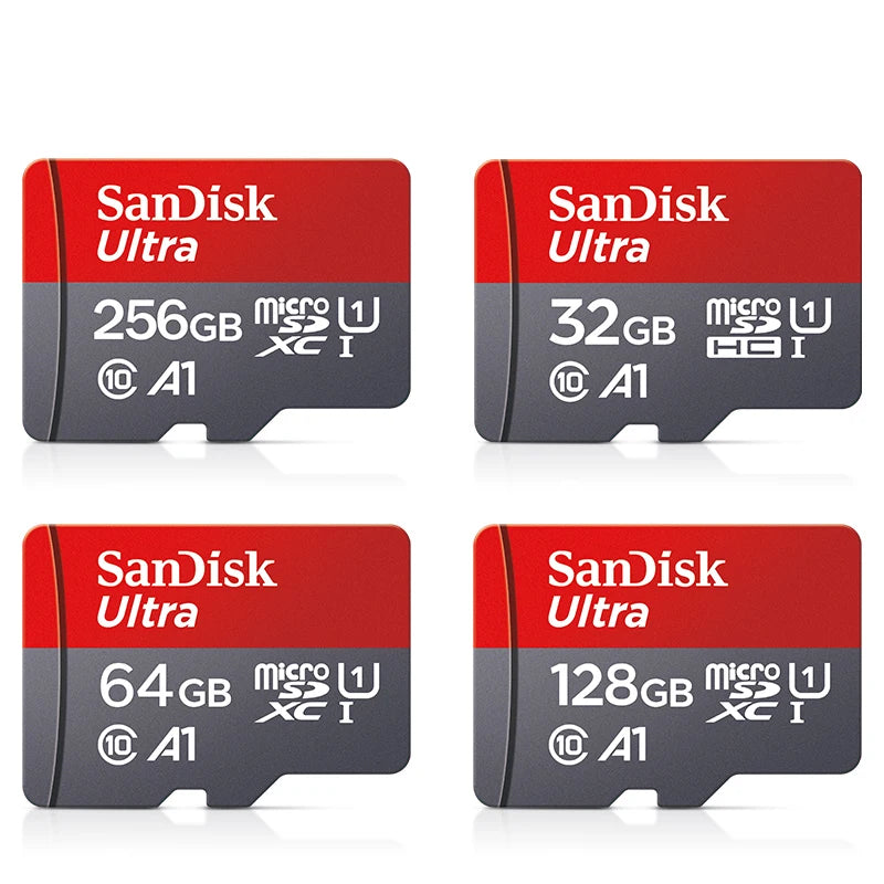 Original Sandisk Memory Card 256GB 128GB 64GB 32GB TF micro sd card Class 10 UHS-1 flash card Memory Microsd for Samrtphone PC Beauty World Shop