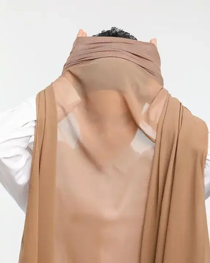 Pin Free Instant Chiffon Hijab Women Jersey Bonnet Islam Shawls and Wraps Bonnet Hijab Underscarf Cap Foulard Femme Beauty World Shop