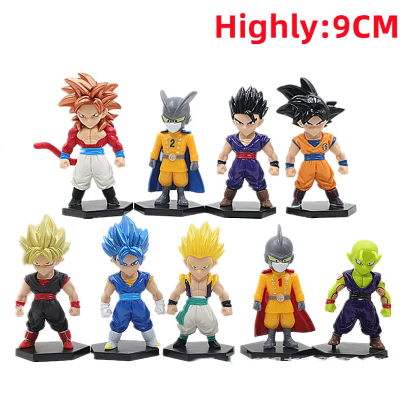 Dragon Ball Z Super Saiyan Son Goku Son Gohan Vegeta Broly Piccolo Majin Buu Action Figure Set Anime Figurines Model Gifts Toys Beauty World Shop