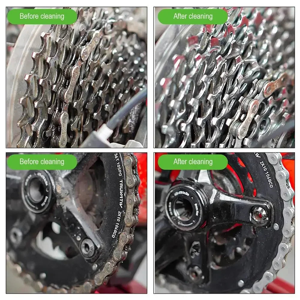 100ML Concentrated Bicycle Chain Cleaning Agent,Motorcycle Bike Drivetrain Cleaner Degreaser Mountain bike maintenance tools Beauty World Shop