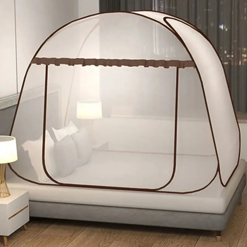 Simple Yurt Mosquito Net Portable Camping Tent Single Double Bed Canopy For Adult Foldable Bunk Mesh Net Breathable Mosquito Net Beauty World Shop