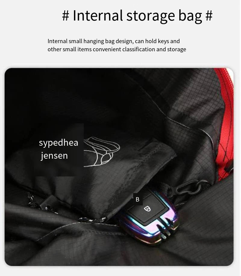Multifunctional Outdoor Folding Backpack High Density Lightweight Waterproof Nylon Fabric Sports Bag for Camping Hiking Travel Beauty World Shop