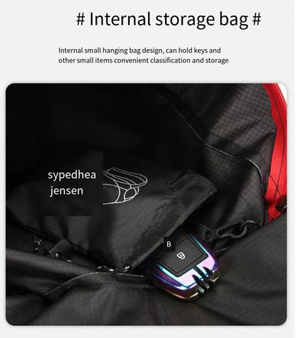 Multifunctional Outdoor Folding Backpack High Density Lightweight Waterproof Nylon Fabric Sports Bag for Camping Hiking Travel Beauty World Shop