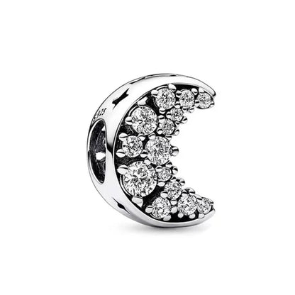 2025 New S925 Silver Spring Ball Bear Cross Pendant Suitable for Original Bracelets DIY Accessories Women's Charm Jewelry Gifts Beauty World Shop