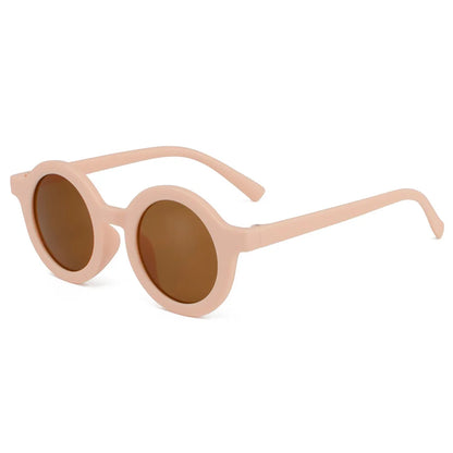 Children's sunglasses, inset style  round frame, 1-7 year old baby sunglasses, sun shading, sun protection Beauty World Shop