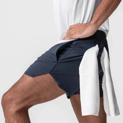 New Summer Men's Sports Shorts Quick Dry Breathable Beach Jogging Single Layer Breathable Shorts Training Basketball Apparel Gym