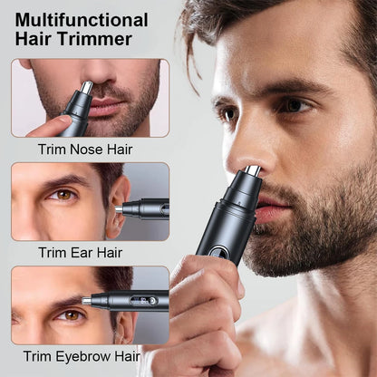 Nose Hair Trimmer Mini Portable Electric Nose Hair Clipper Rechargeable Automatic Shaving Nose Eyebrow Ear Painless Hair Remover Beauty World Shop