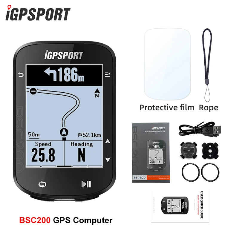 IGPSPORT BSC200 GPS Cycle bike Computer Wireless Speedometer Bicycle Digital ANT+ Route Navigation Stopwatch Cycling Odometer Beauty World Shop