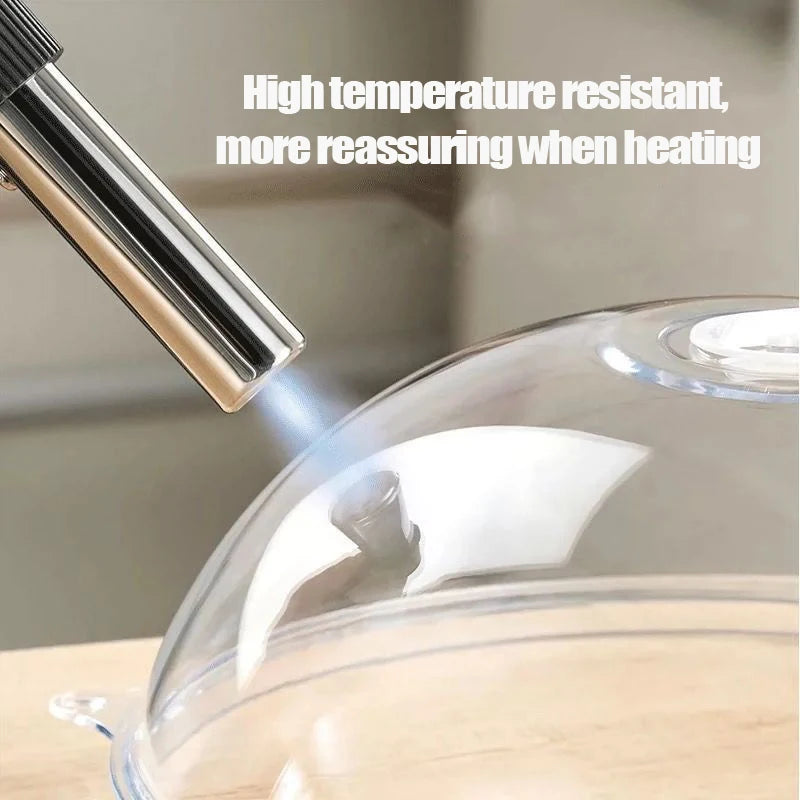 Splash Microwave Cover High Temperature Resistant Microwave Guard Lid Transparent Food Heating Cover with Steam Vent and Handle Beauty World Shop