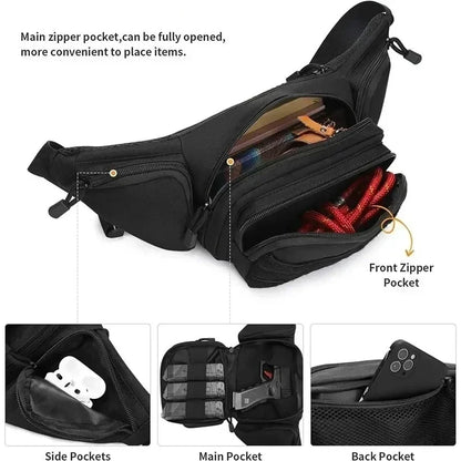 Packs for Men Nylon Shoulder Hiking Tactical Multi-function Waist Pack Fanny  Mobile Phone Bag Sports High-capacity Waist Bag Beauty World Shop