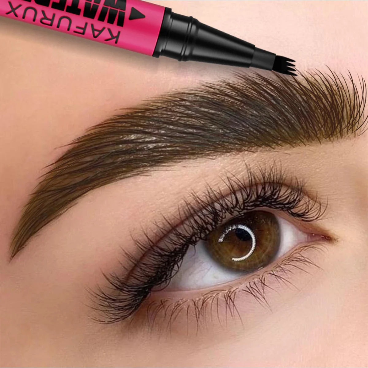 3-color Waterproof eyebrow pen, microblading eyebrow pencil with 4 split head, natural looking brows eye makeup cosmetics gifts Beauty Trend Shop