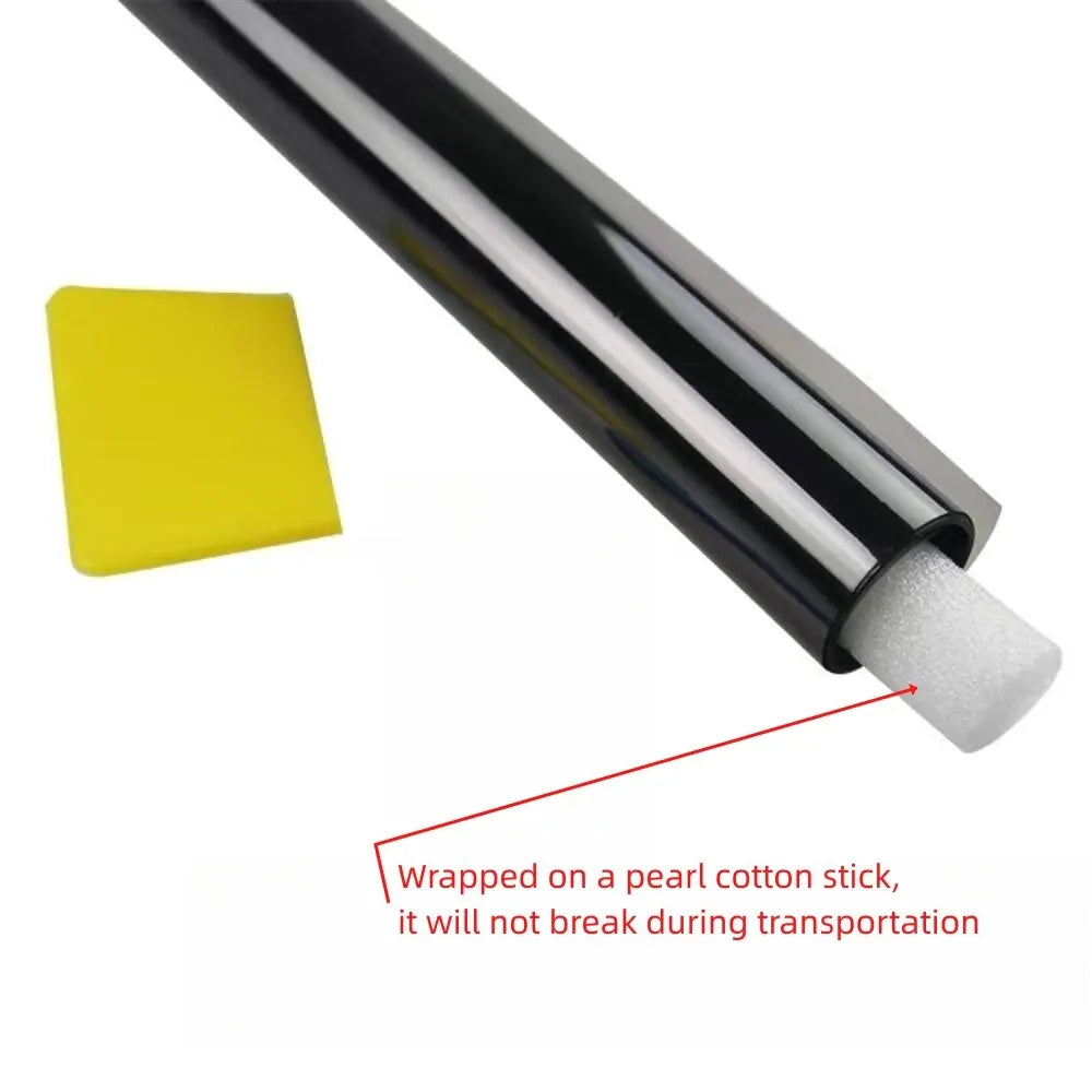 3Mx50CM VLT Black Car Window Foils Tinting Film Home Window Glass Solar UV Protector Sticker Films Pearl Cotton Stick Box PAC Beauty World Shop