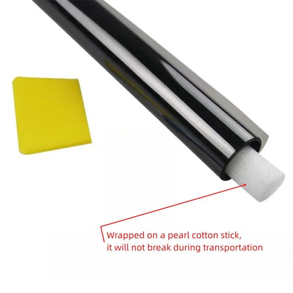 3Mx50CM VLT Black Car Window Foils Tinting Film Home Window Glass Solar UV Protector Sticker Films Pearl Cotton Stick Box PAC Beauty World Shop