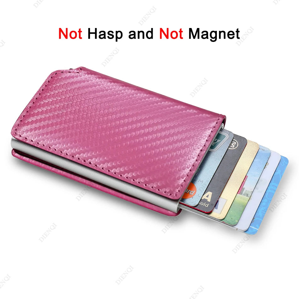 Anti Thief Rfid Credit Card Holder Smart Minimalist Wallet Pocket Men Women Slim Cardholder Bank Cash Creditcard Case Bag Purse Beauty World Shop