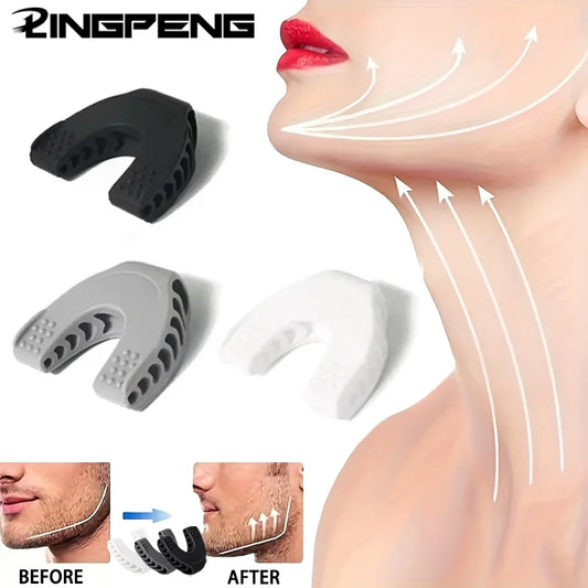 U Shape Jaw Exerciser New Facial Pop N Go Mouth Jawline Face Fitness Muscle Chew Ball Bite Breaker Training Equipment Beauty World Shop