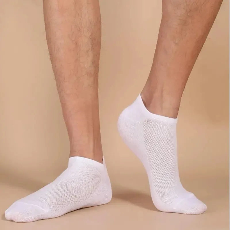 5/10 /20/30 Pairs Unisex Casual Plain Color Boat Socks Thin Breathable Comfy Anti Odor Sweat-absorbing Ankle Socks For Men Women Beauty World Shop