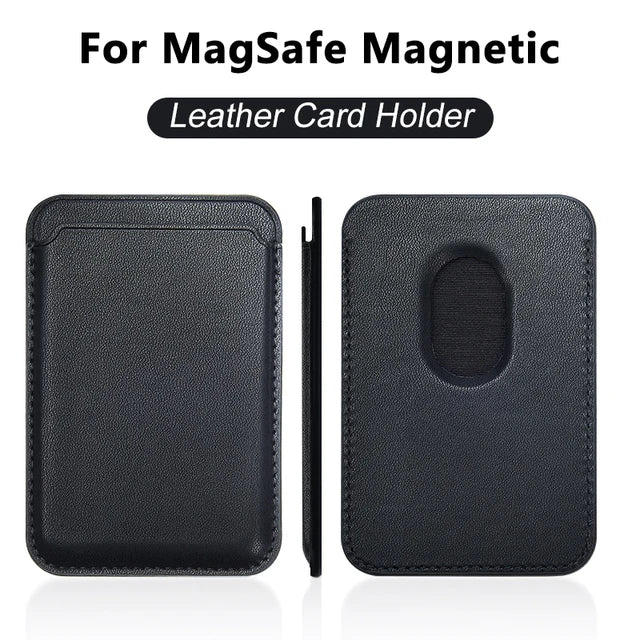 For Magsafe Leather Magnetic Wallet Case For iPhone 14 12 15 13 Pro Max Magnetic Card Bag Cover Samsung S23 S22 Ultra Accessory Beauty World Shop