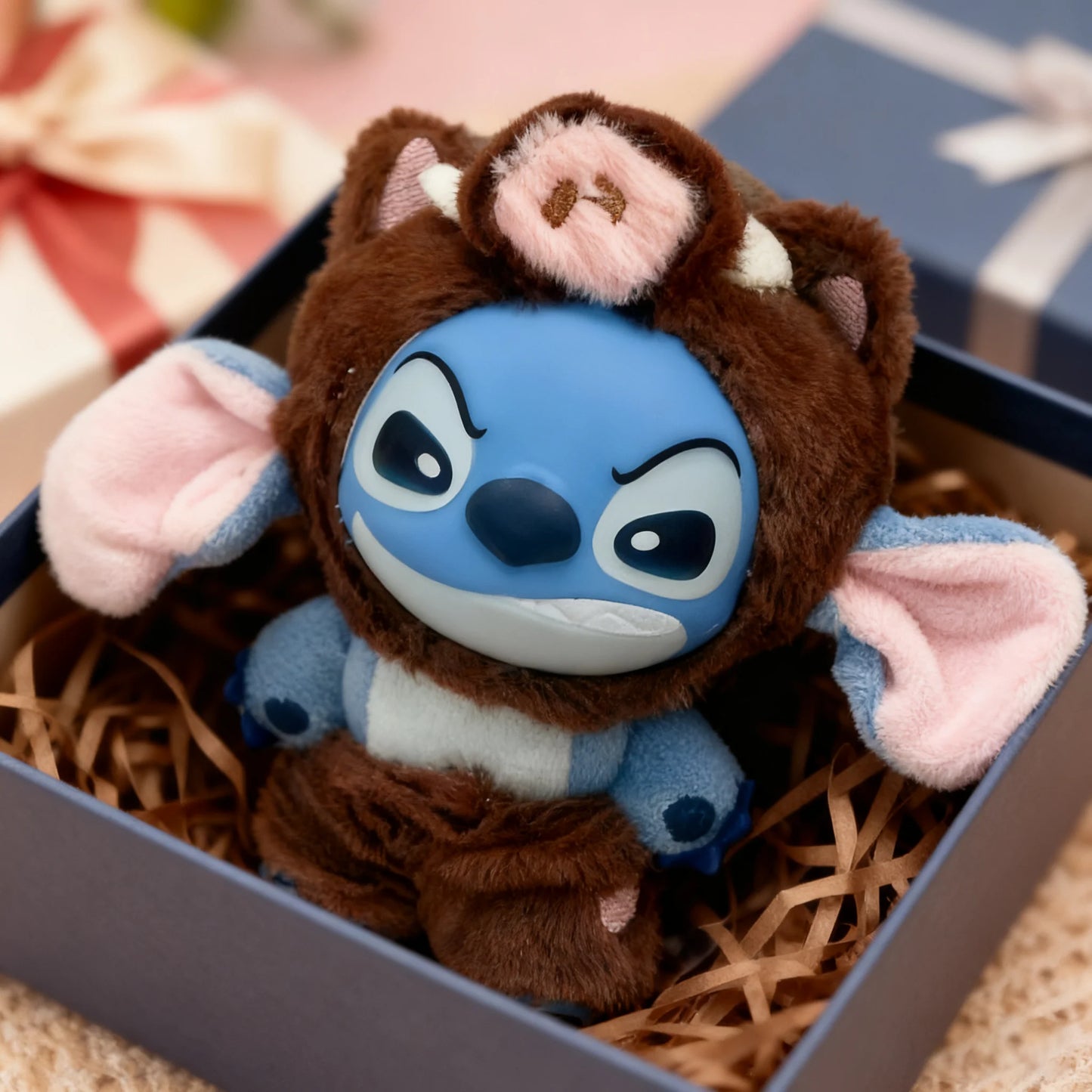 Disney Stitch Wild Animal Series Blind Box Plush Vinyl Toy Cute Doll Replica Mystery Box Bag Pendant Decor New Year Festive Gift Beauty World Shop