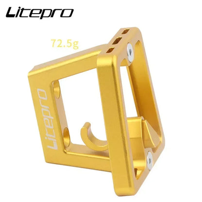 LP Folding Bike Front Bag Carrier Block Bracket 2 Holes Mounting Suitable For Brompton Folding Bike Front Carrier Mount Adapter Beauty World Shop