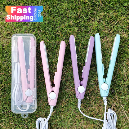 3 in 1 Hair Iron High Quality flat iron Straightening hot comb mini professional hair straightener & Curling Iron Styling Tools Beauty World Shop