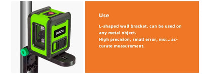 HILDA Laser Level Meter 2-Line Cross Green Level Laser Horizontal & Vertical Nivel Laser Self-Leveling лазерный уровень Men Gift Beauty World Shop
