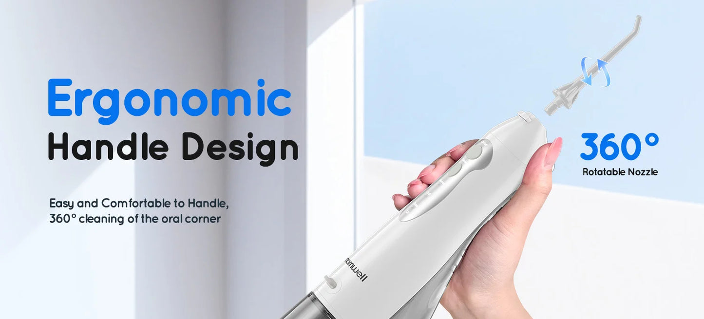 D52 Portable Cordless Water Flosser USB Rechargeable Water Jet Floss Tooth Pick 6 Jet Tip 300ml 3 Modes Teeth Clean for Travel Beauty World Shop