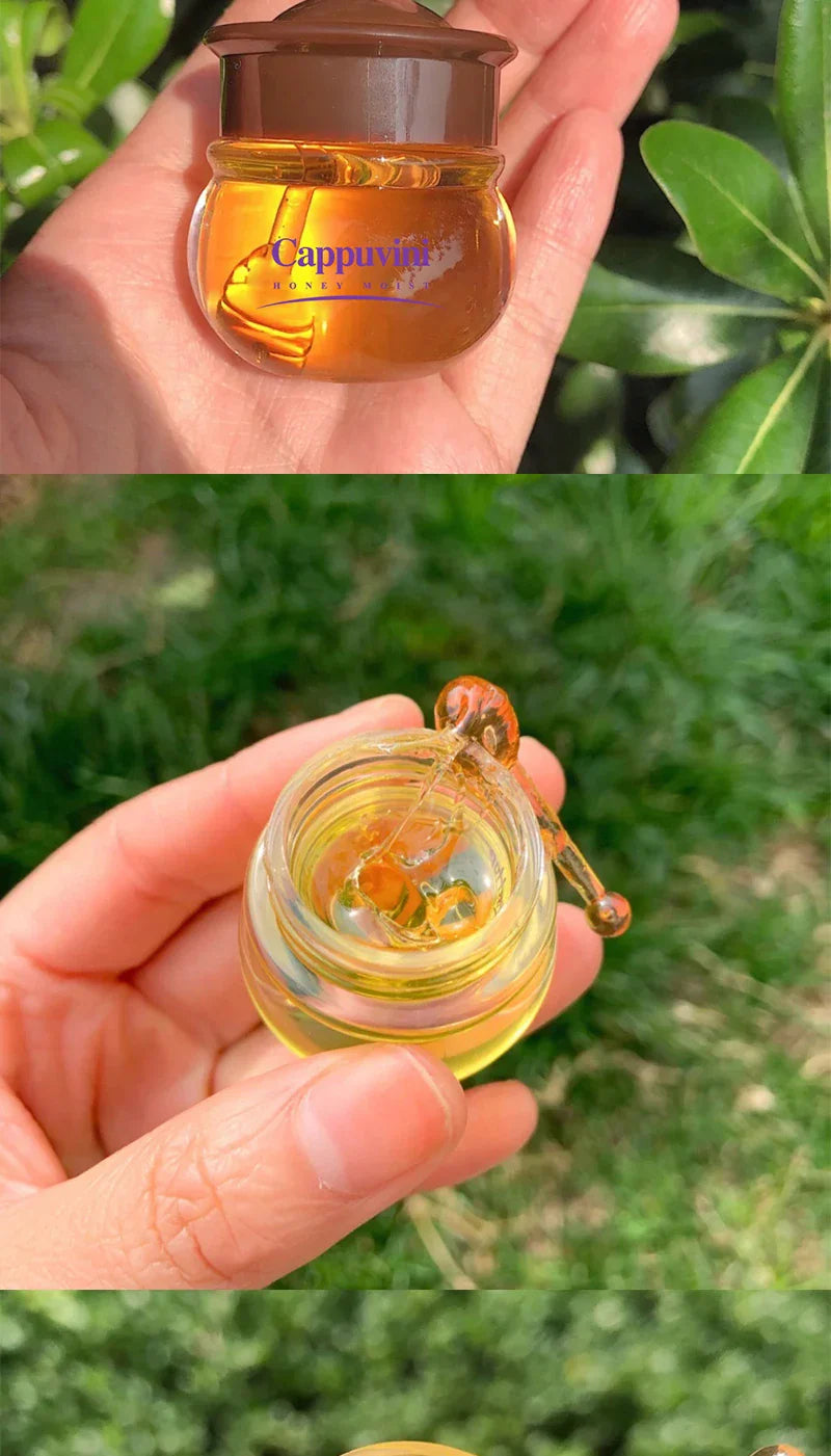 Transparent Honey Pot Lip Mask Moisturizes, Moisturizes, Lightens Lip Lines, Sleep Lip Mask, and Lip Care Beauty Trend Shop