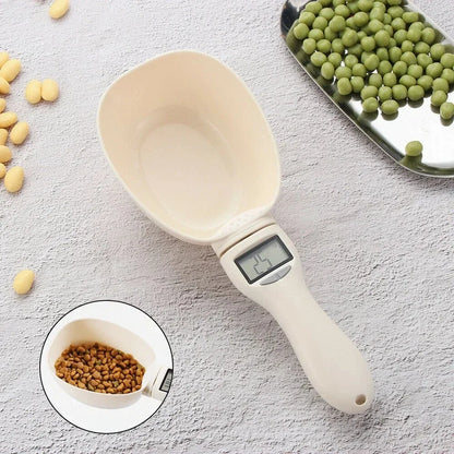 Pet Food Measuring Scoop Electronic Dog Cat Food Measuring Cup Digital Spoon Scale Kitchen Food Scale with LED Display Beauty World Shop