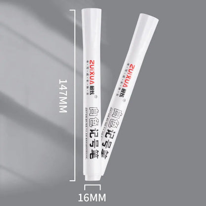 White Marker Pens set Oily Waterproof White Gel Pen DIY Graffiti Sketching Marker Stationery Writing School Supplies brush Beauty World Shop