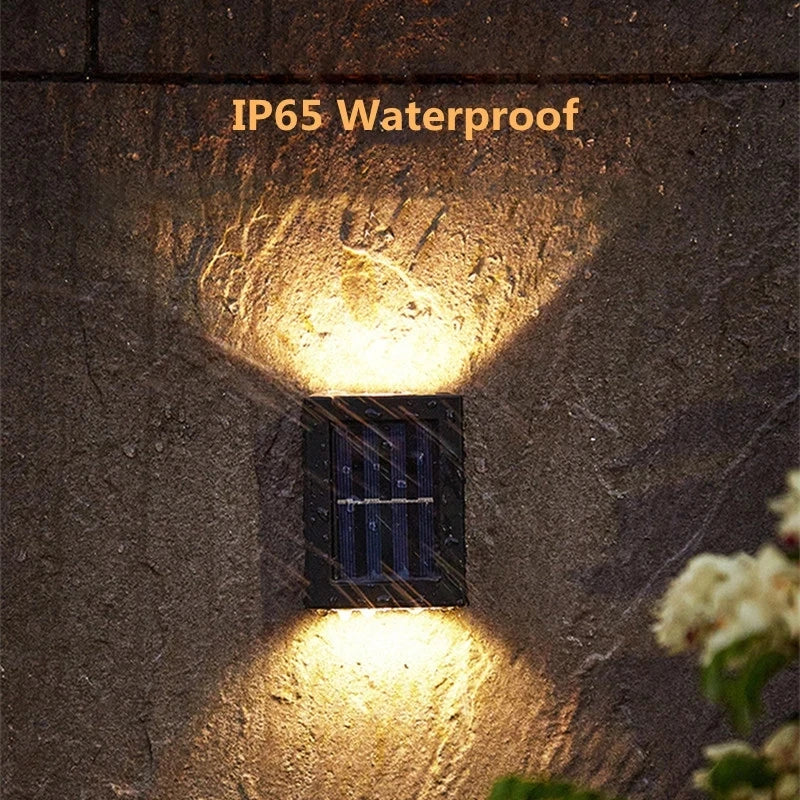 Solar LED Outdoor Light Solar Lighting Sensor Lamp Streetlights Exterior Garden Decoration Garland Waterproof Solar Wall Light Beauty World Shop