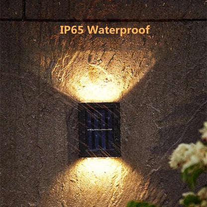 Solar LED Outdoor Light Solar Lighting Sensor Lamp Streetlights Exterior Garden Decoration Garland Waterproof Solar Wall Light Beauty World Shop