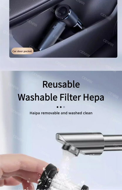 CENRR Car Vacuum Cleaner High Suction 210000PA Wireless Vacuum Cleaner Cordless Vacuum Cleaner High Pressure Cleaning Machine Beauty World Shop