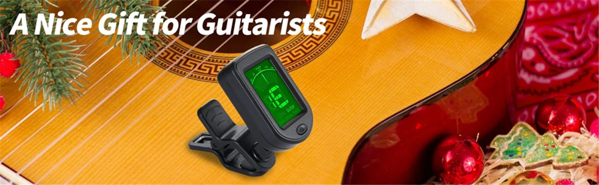 Guitar Tuner For All Instruments Clip on Electronic Tuner for Guitar Bass Ukulele Violin Mandolin Banjo Beauty World Shop