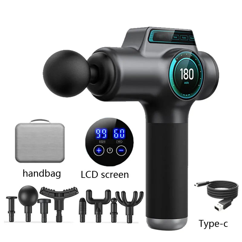 99 Speed Professional Muscle Massage Gun Massager Massager for Neck and Back Massage Instrument Dropshipping Fitness Equipment Beauty World Shop