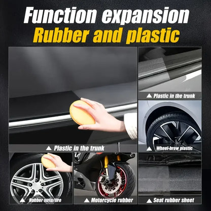 automotive plastic repair agent-interior and exterior plastic polishing wax, scratch repair anti-aging cream, suitable for tires Beauty World Shop