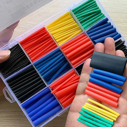 Heat Shrink Tube Kit Thermoresistant Tubing Heat Shrink Wire Wrapping Electrical Connection Cable Insulation Sleeved Protecter Beauty World Shop
